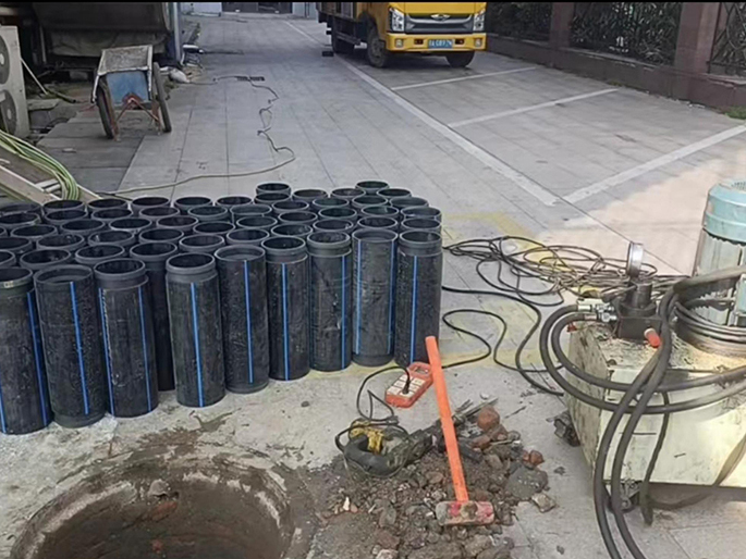 潞城PE置换管厂家 DN315置换管 非开挖管短管置换